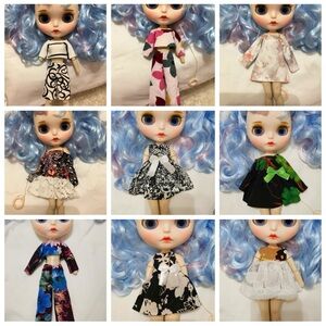 9 outfits for Blythe Doll